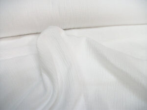 Μουσελίνα βαμβακερή λευκό (γκοφρέ), με το μέτρο, ύφασμα μουσελίνα μονόχρωμη